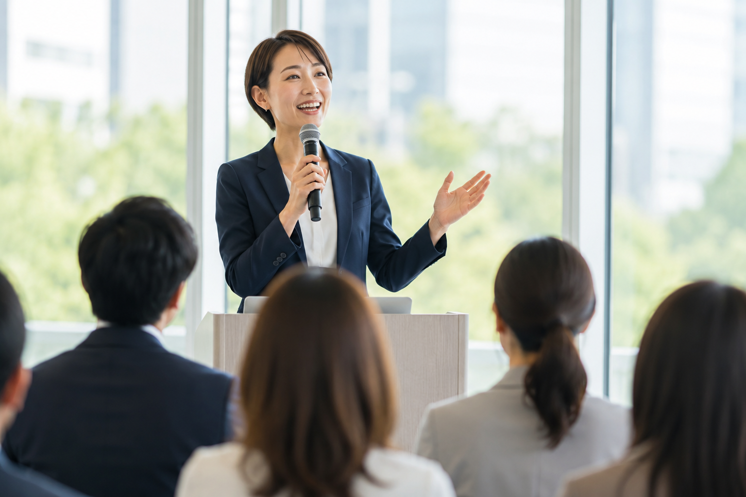 大きな声を出してみる｜自信　臨場感　コーチング